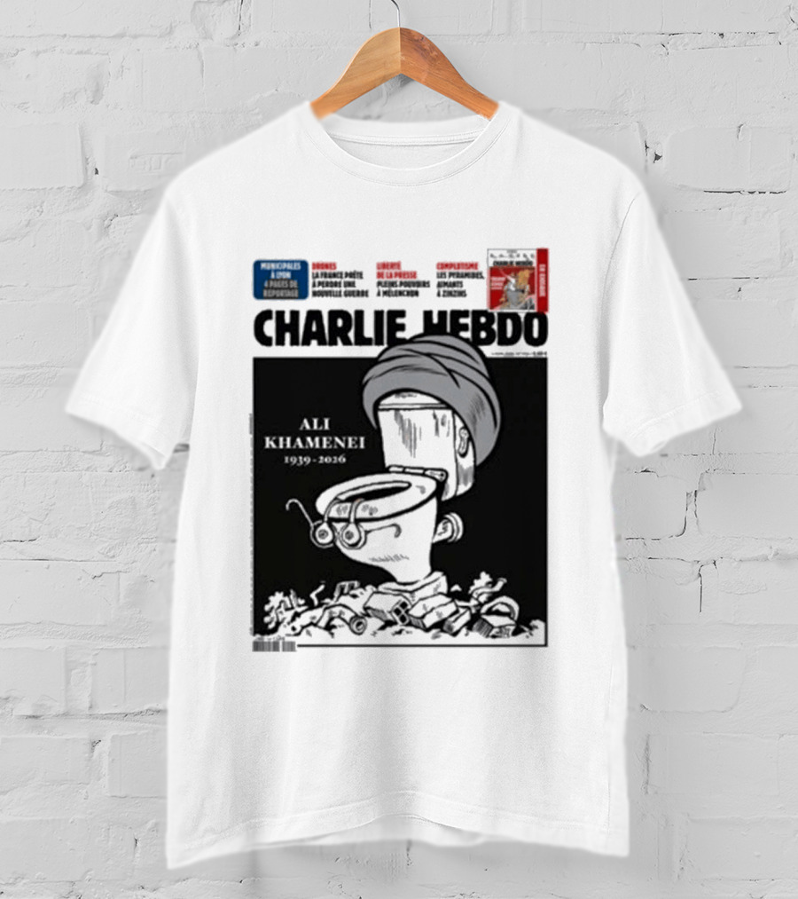Charlie Hebdo Khamenei Cover Toilet Humour Edition T-Shirt
