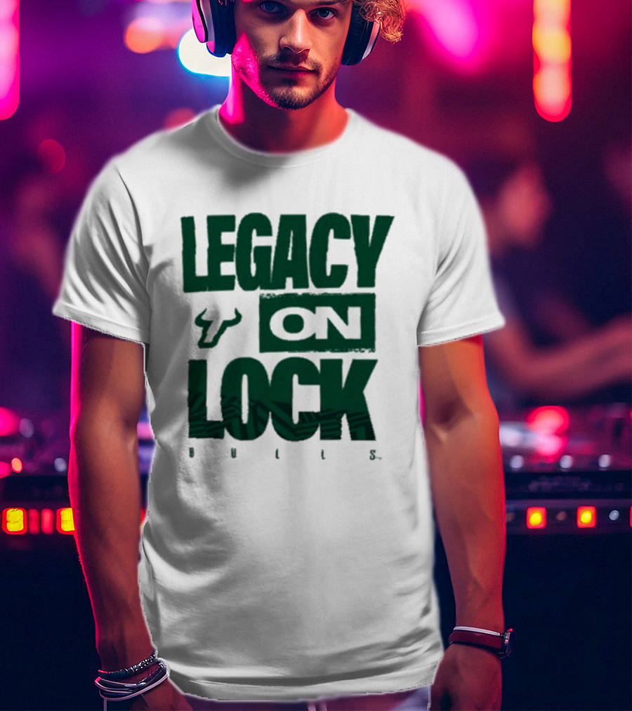 South Florida Bulls Legacy On Lock Bench Basketball T-Shirt