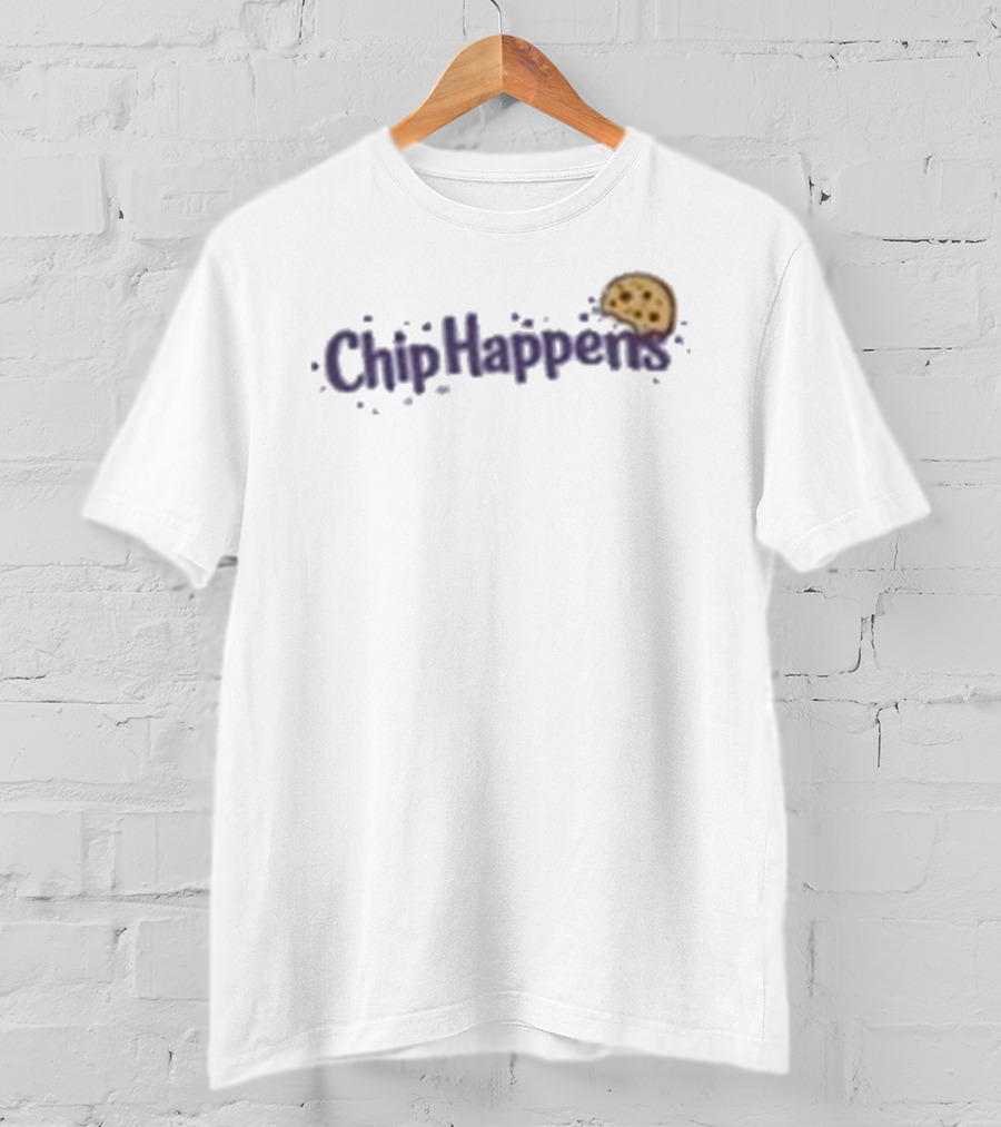Chip Happens Cookie Bite Humor T-Shirt