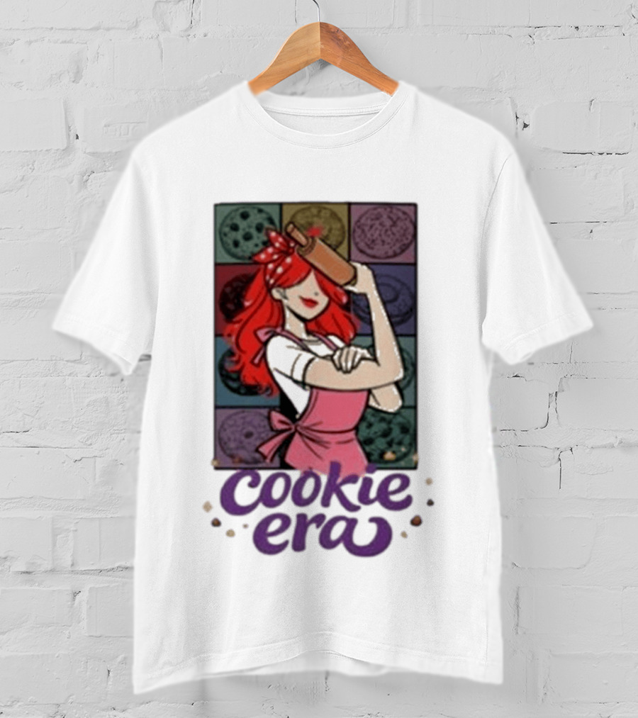 Chloe Sexton Cookie Era Retro Baking Rolling Pin Red Hair Apron T-Shirt