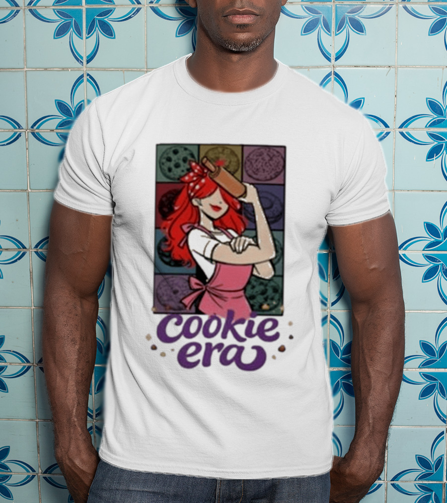 Chloe Sexton Cookie Era Retro Baking Rolling Pin Red Hair Apron T-Shirt
