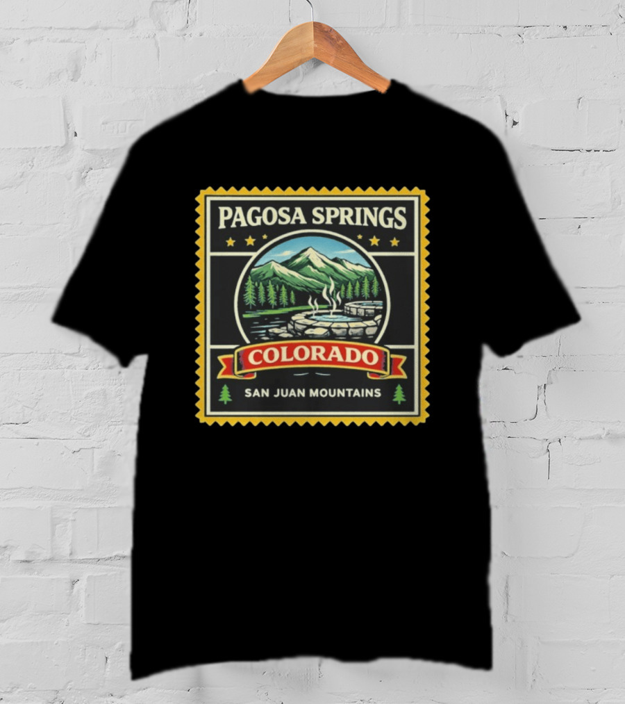 Pagosa Springs Colorado San Juan Mountains Hot Springs Scenery T-Shirt