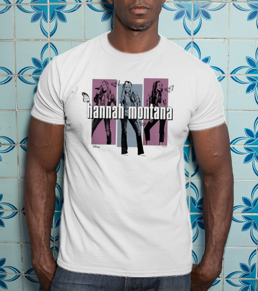Disney Hannah Montana Miley Cyrus Butterfly Fashion Pop T-Shirt