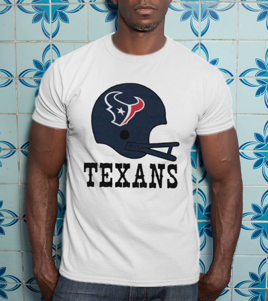 Houston Texans Big Helmet Texans Football Team T-Shirt