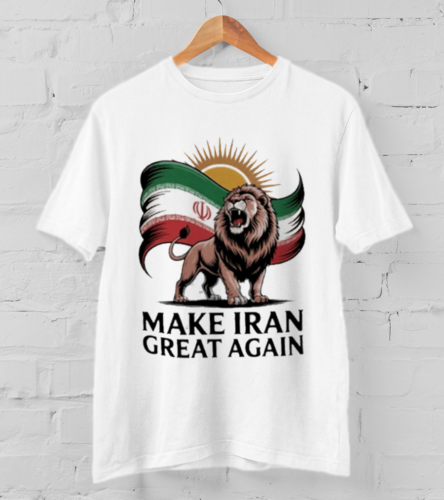 Make Iran Great Again Persian Lion Flag Sun T-Shirt