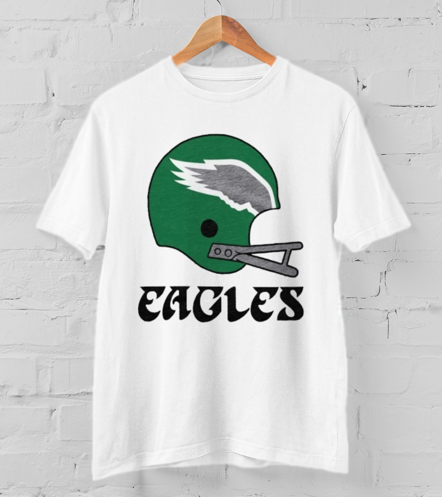 Philadelphia Eagles Helmet Green Wing T-Shirt