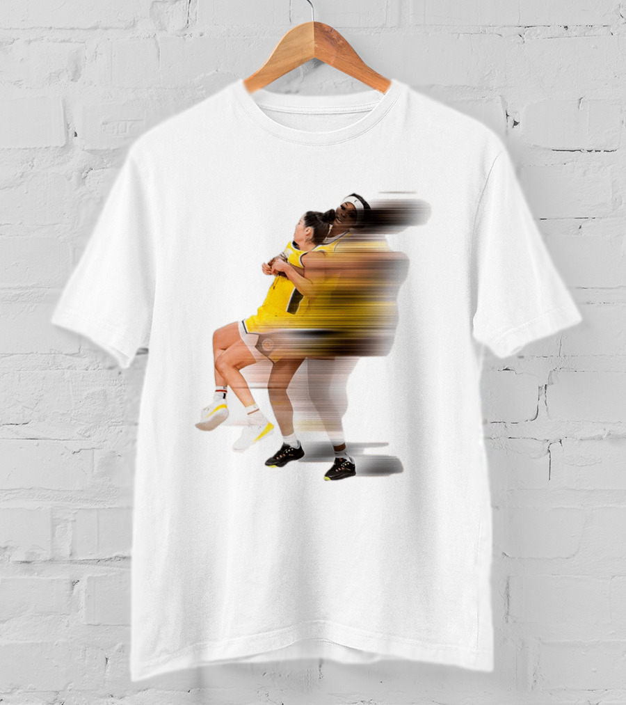 Rickea Jackson Lifts Kelsey Plum Dynamic Basketball Moment T-Shirt