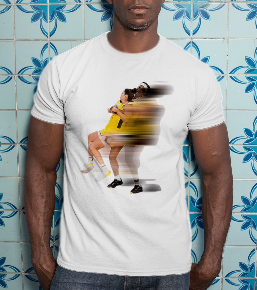 Rickea Jackson Lifts Kelsey Plum Dynamic Basketball Moment T-Shirt