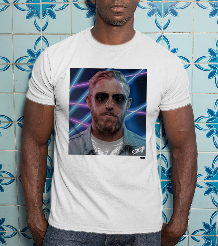Orange Cassidy Yearbook 90's Neon Laser T-Shirt