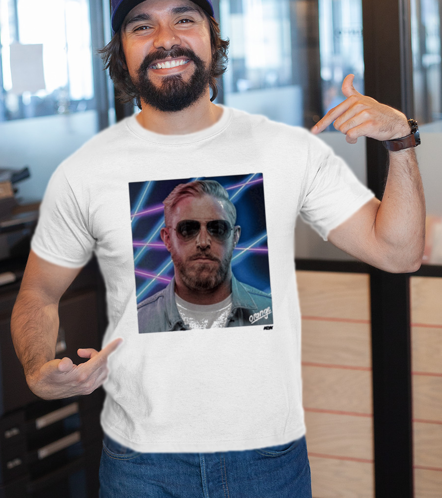 Orange Cassidy Yearbook 90's Neon Laser T-Shirt