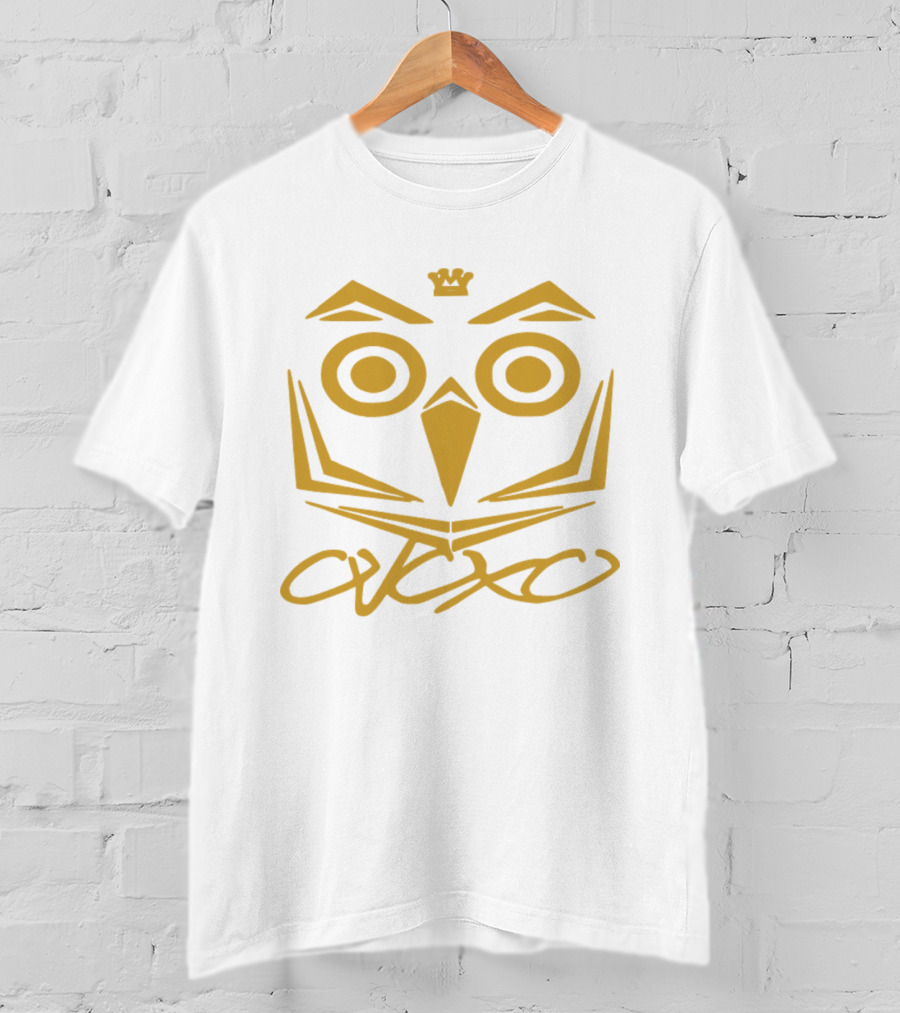Ovoxo Drake Take Care Ovo Owl Crown Yellow T-Shirt