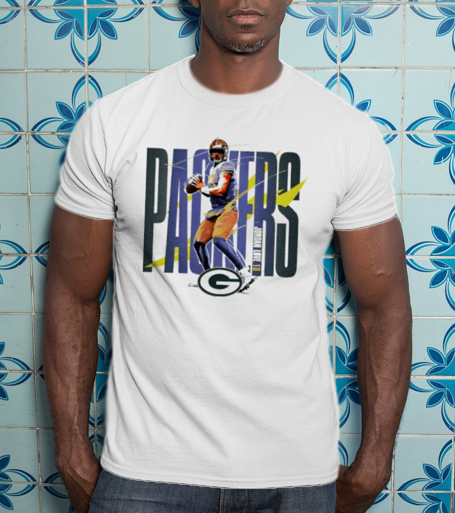 Packers Jordan Love Number 10 Green Bay Packers Player T-Shirt