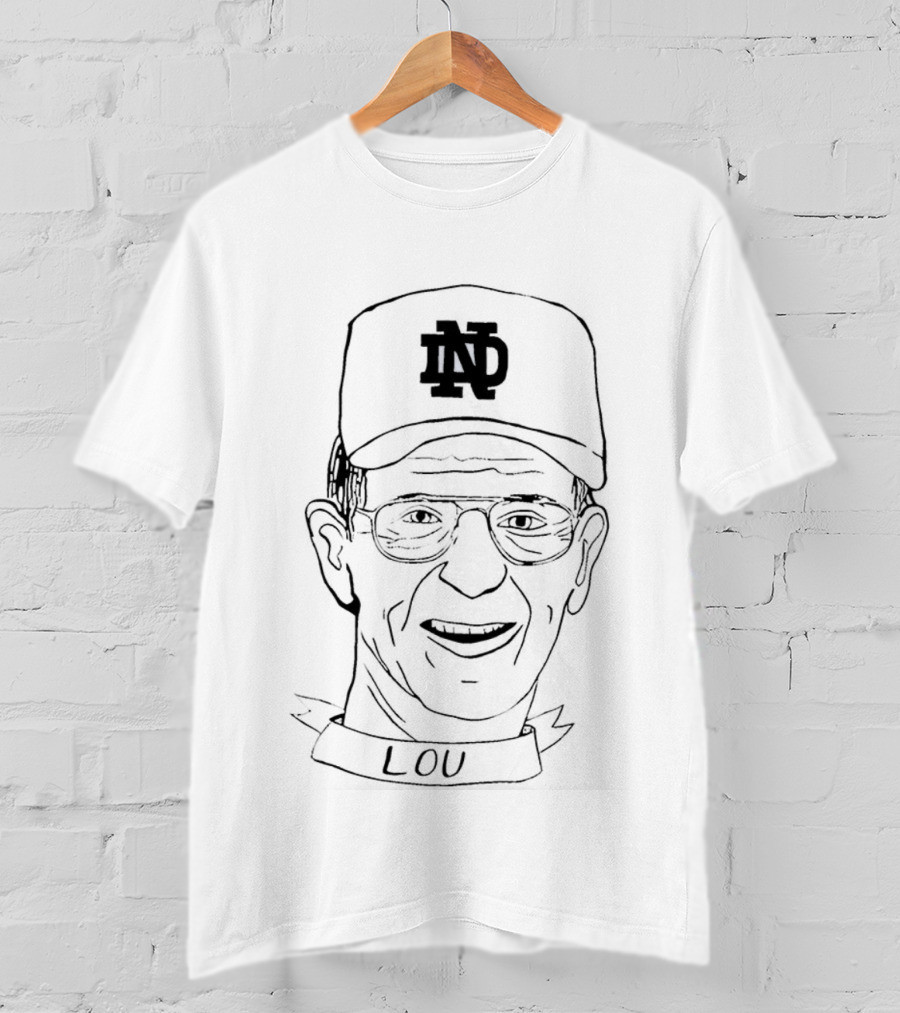 RIP Coach Lou Holtz Notre Dame Tribute IN Hat T-Shirt