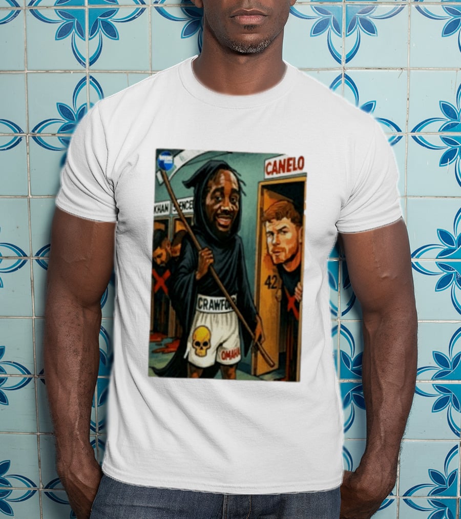 Crawford Grim Reaper Omaha With Canelo Álvarez And Khan Spence T-Shirt