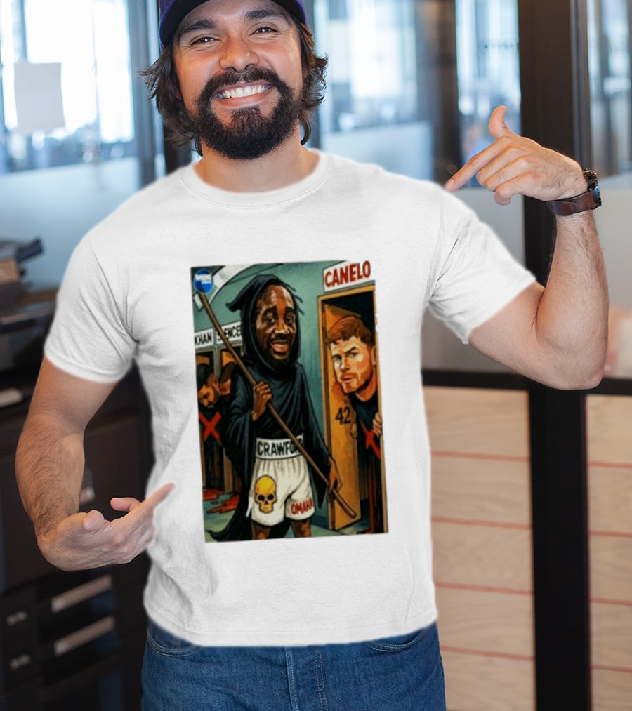 Crawford Grim Reaper Omaha With Canelo Álvarez And Khan Spence T-Shirt
