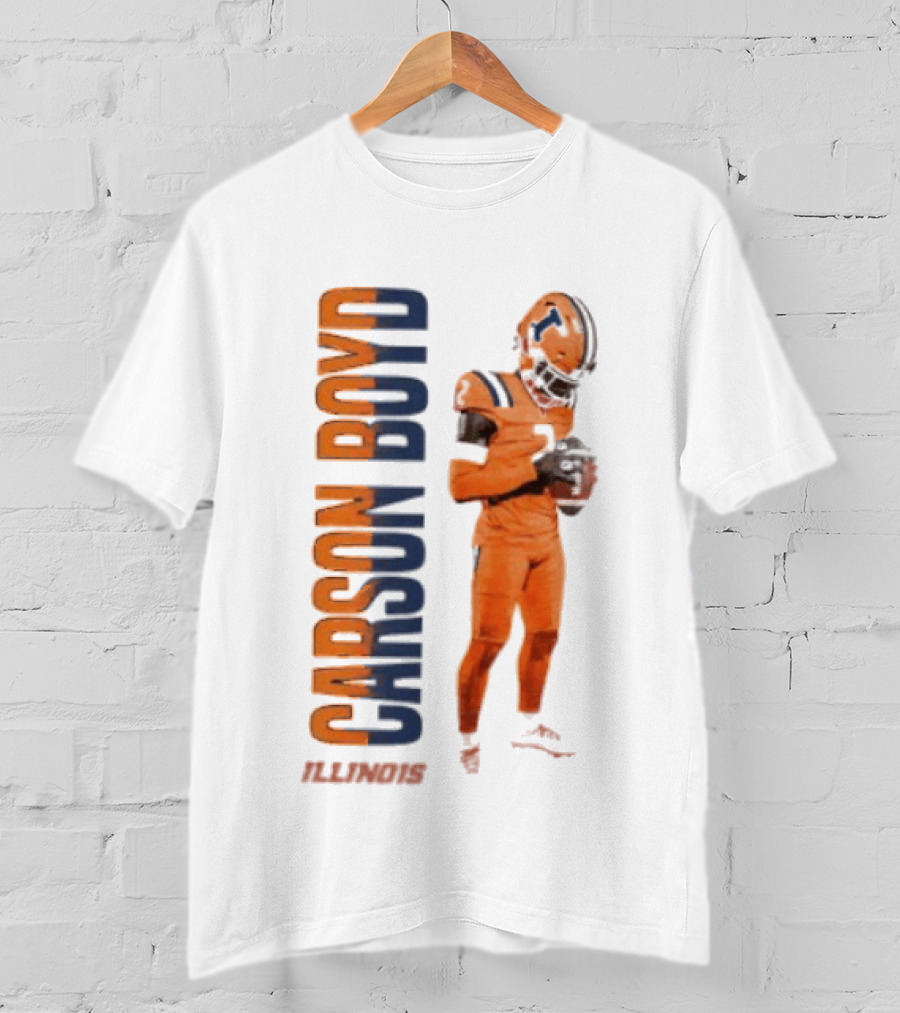 Carson Boyd Illinois Fighting Illini Player Football T-Shirt