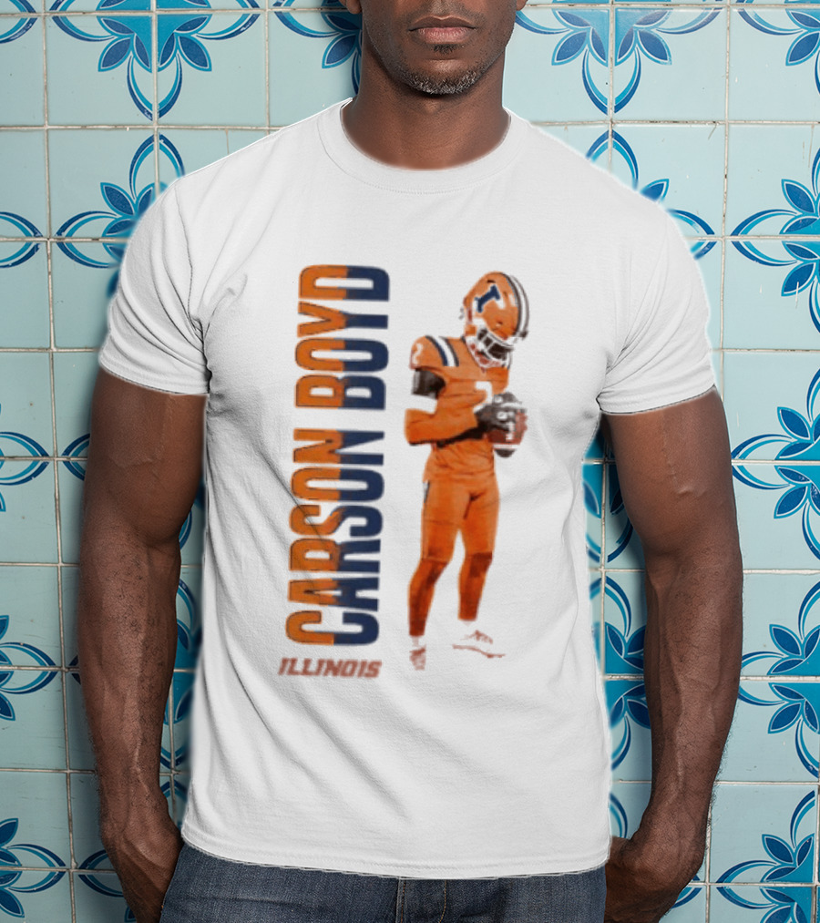 Carson Boyd Illinois Fighting Illini Player Football T-Shirt