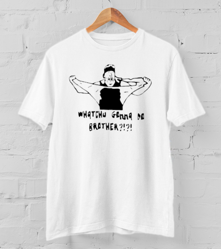 Hulk Hogan Whatchu Gonna Do Brother Iconic Wrestling Pose T-Shirt