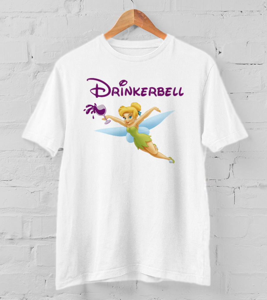 Drinkerbell Tinker Bell Wine Humor Racerback Tank T-Shirt