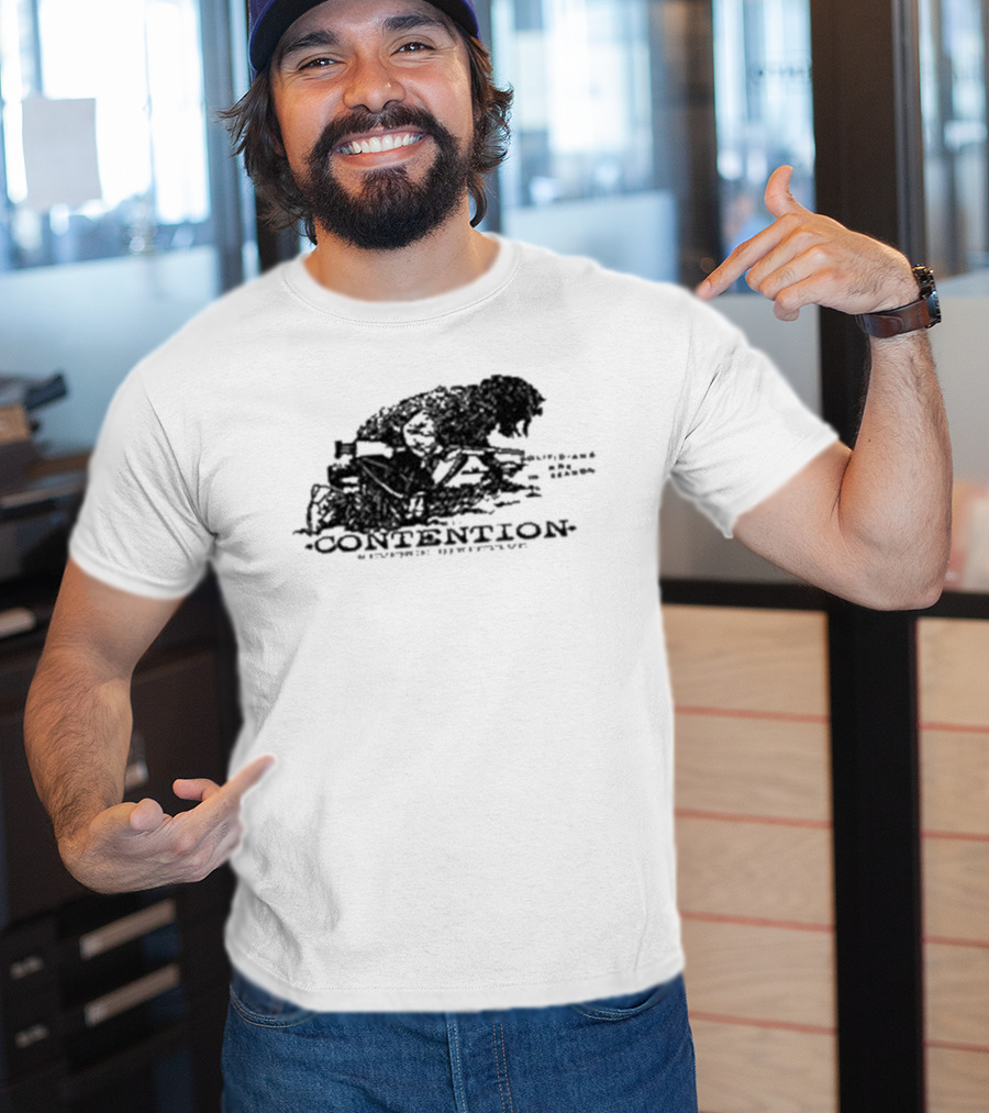 Contention Crosshairs Evil Greed Rage Against Authority T-Shirt