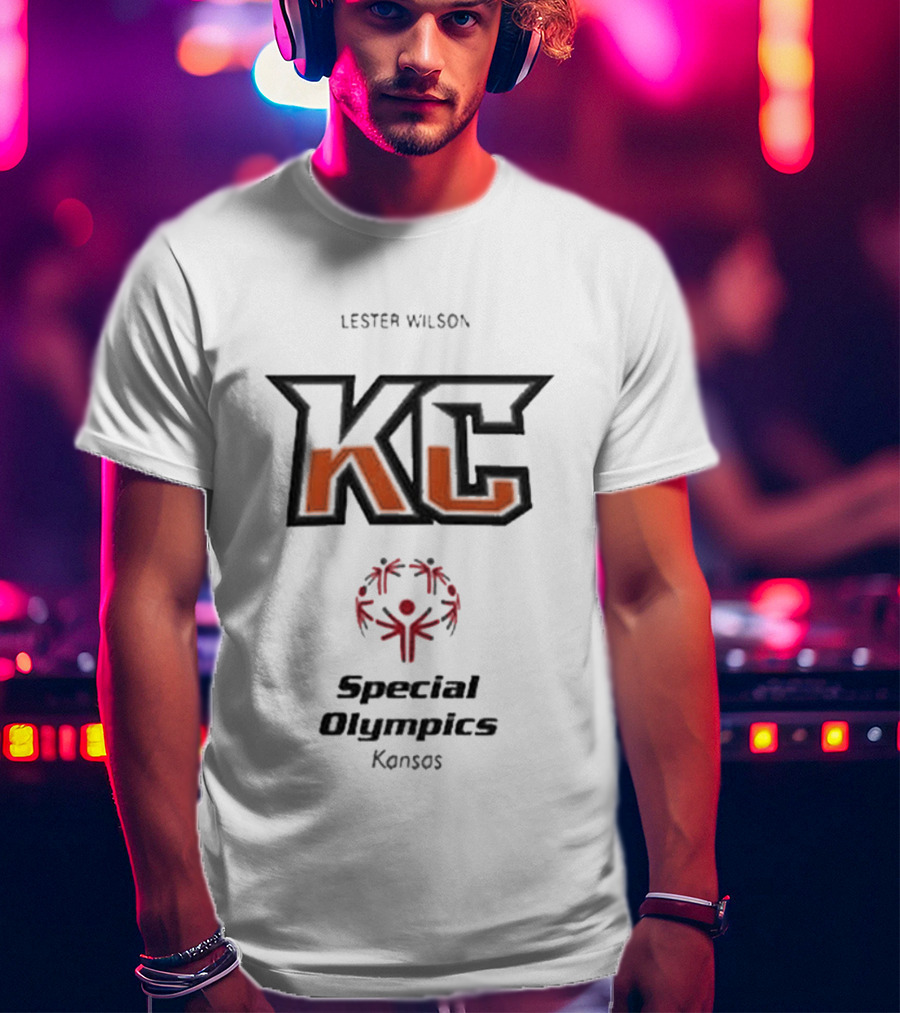 Lester Wilson KC Special Olympics Kansas T-Shirt
