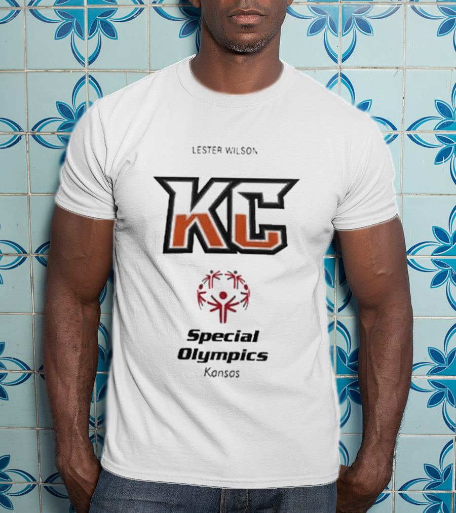 Lester Wilson KC Special Olympics Kansas T-Shirt