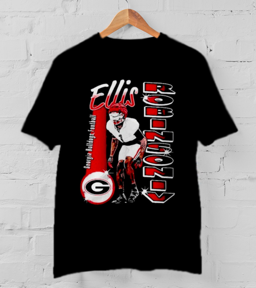 Ellis Robinson IV Georgia Bulldogs Football Illustrated T-Shirt