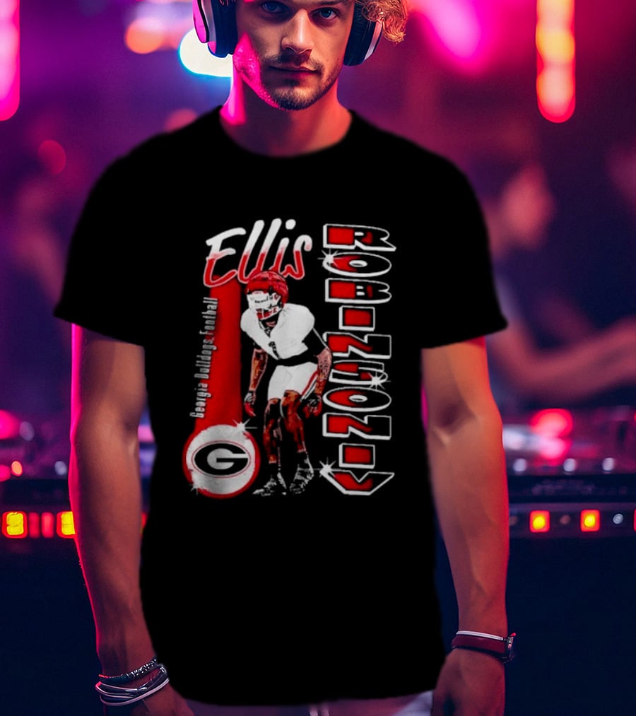 Ellis Robinson IV Georgia Bulldogs Football Illustrated T-Shirt