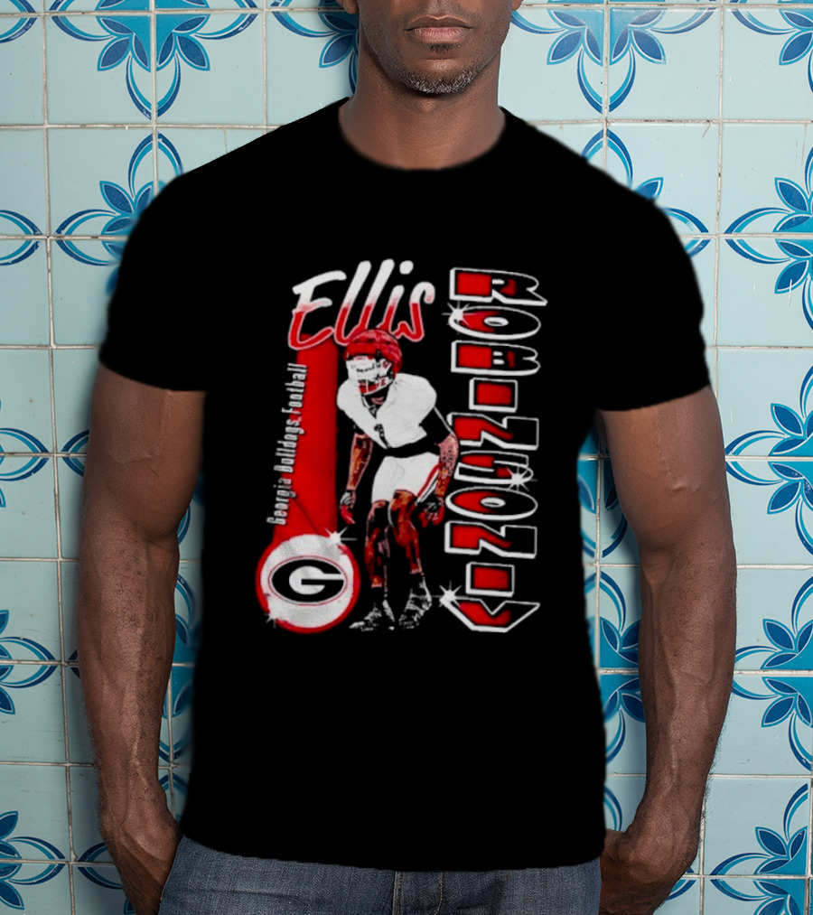 Ellis Robinson IV Georgia Bulldogs Football Illustrated T-Shirt