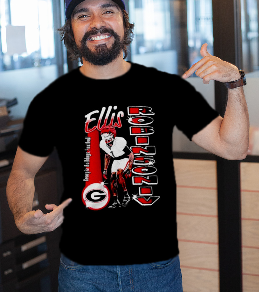 Ellis Robinson IV Georgia Bulldogs Football Illustrated T-Shirt