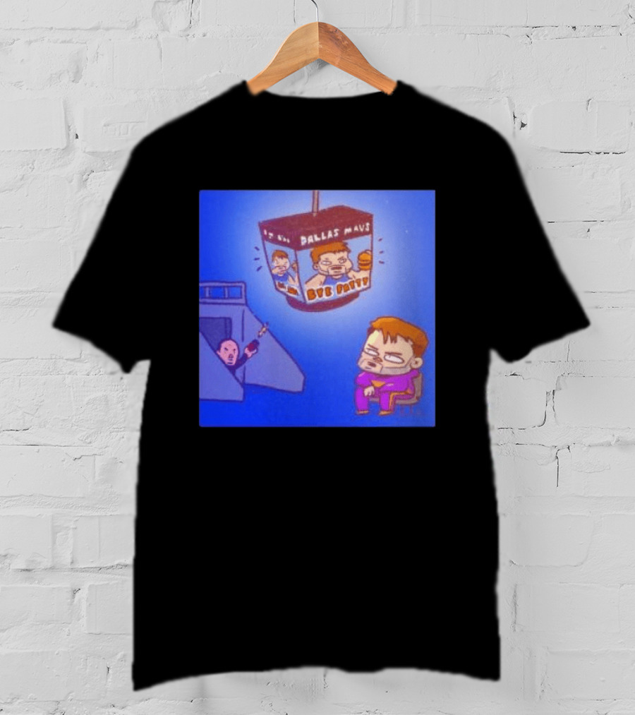 Dallas Mavs Bye Fatty Luka Doncic Emotional Cartoon Decor T-Shirt