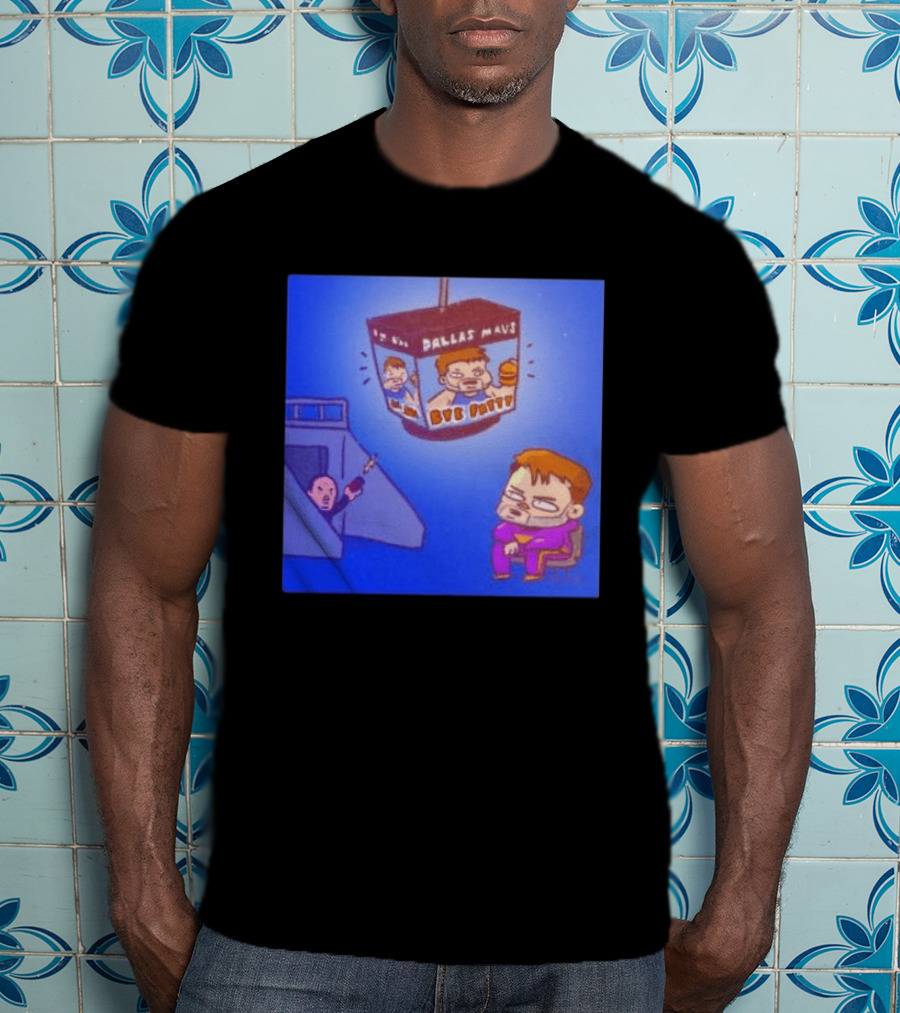 Dallas Mavs Bye Fatty Luka Doncic Emotional Cartoon Decor T-Shirt