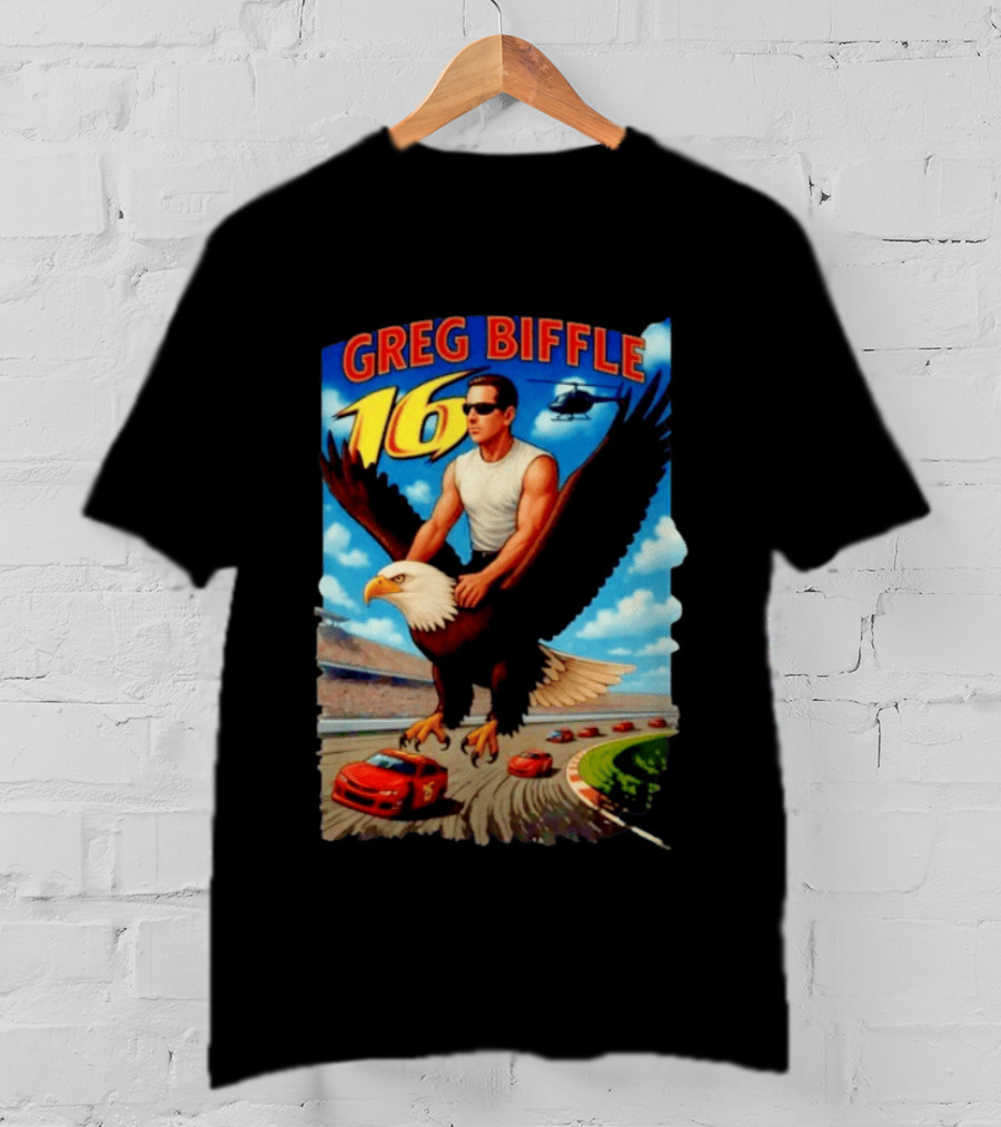 Greg Biffle NASCAR 16 Racing Adventure Bald Eagle Highway T-Shirt