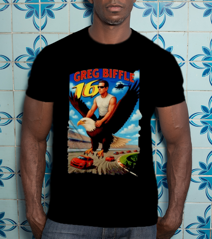 Greg Biffle NASCAR 16 Racing Adventure Bald Eagle Highway T-Shirt