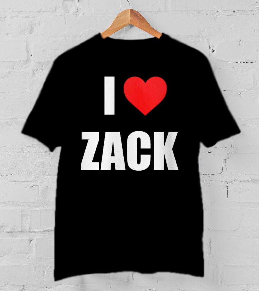 I Heart Zack Red Love T-Shirt