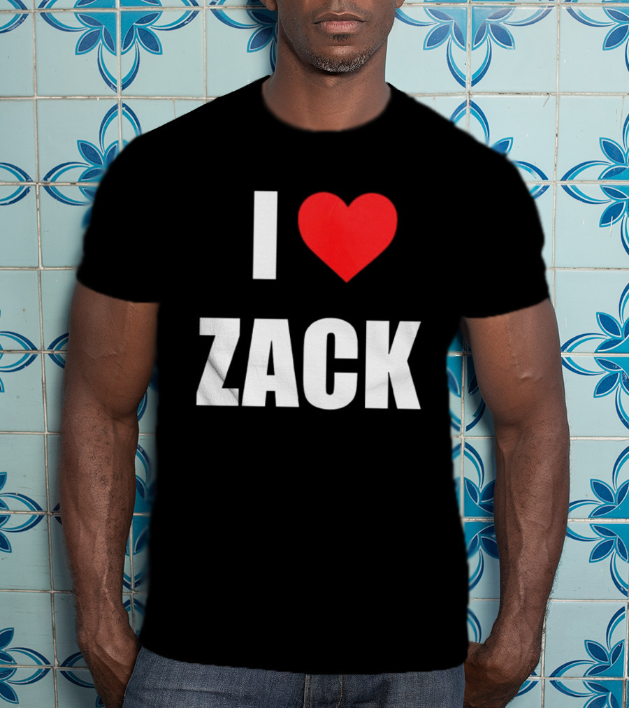 I Heart Zack Red Love T-Shirt