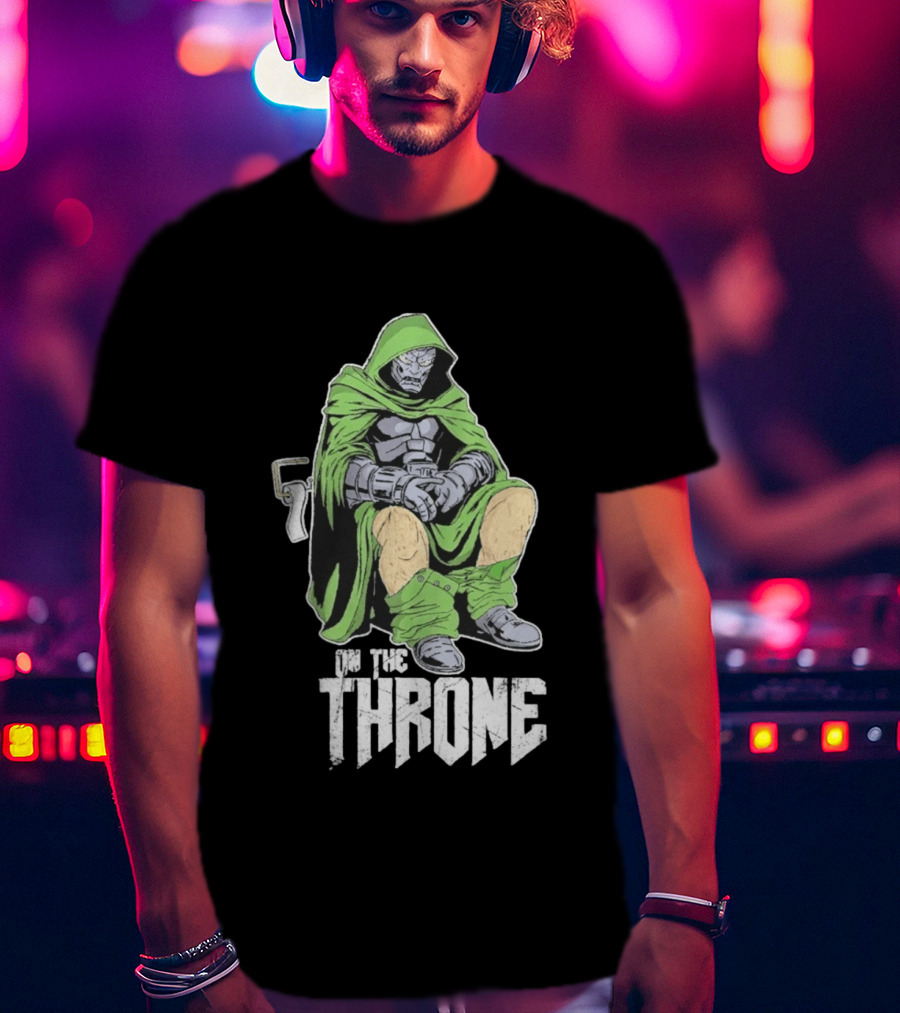 Doctor Doom On The Throne Toilet T-Shirt