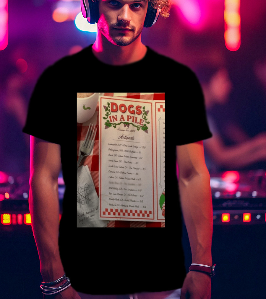 Dogs In A Pile Summer Tour 2026 T-Shirt