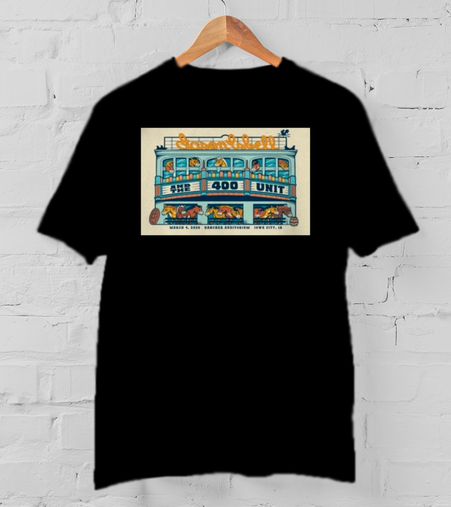 Jason Isbell And The 400 Unit Hancher Auditorium Iowa City March 4 2026 Horse Carousel T-Shirt