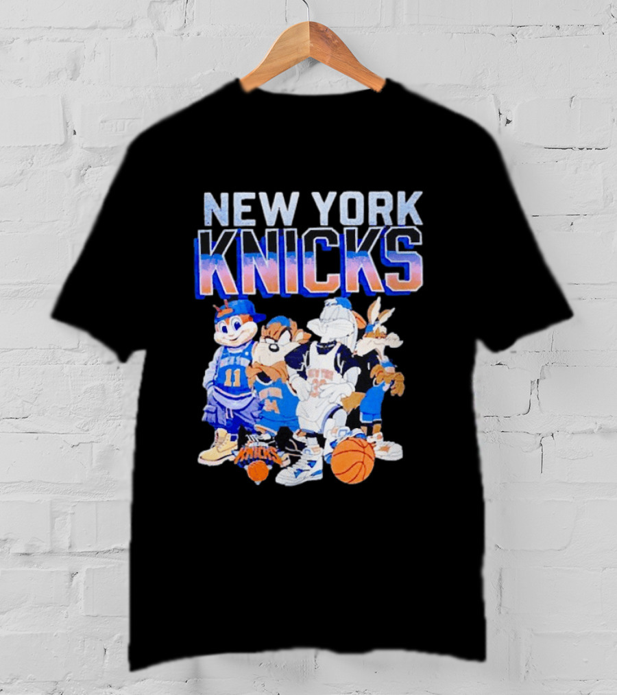 New York Knicks Looney Tunes Basketball Collaboration T-Shirt