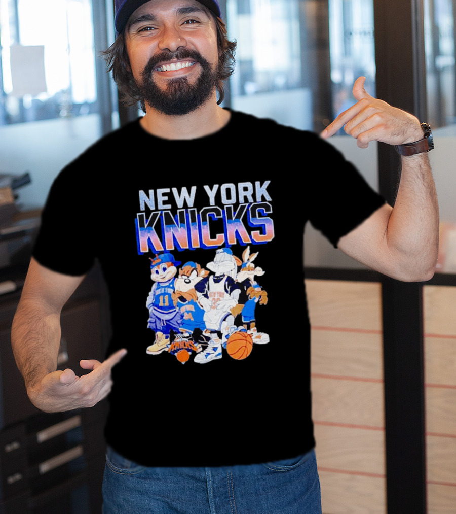 New York Knicks Looney Tunes Basketball Collaboration T-Shirt