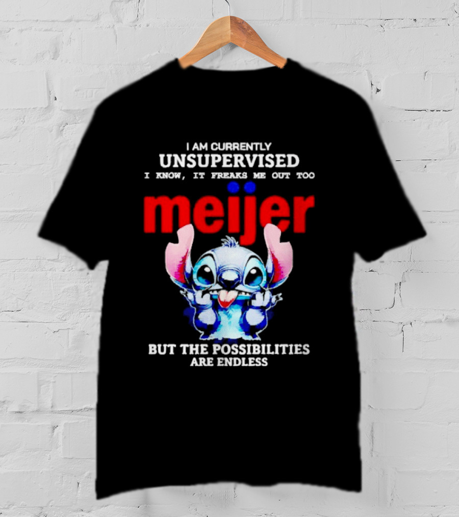 I'm Currently Unsupervised Meiej Stitch Possibilities Are Endless T-Shirt