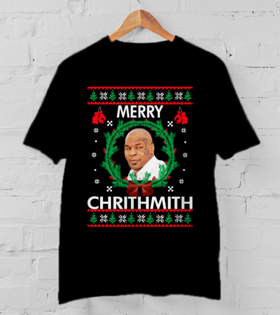 Mike Tyson Merry Chrithmith Christmas Toddler Infant T-Shirt