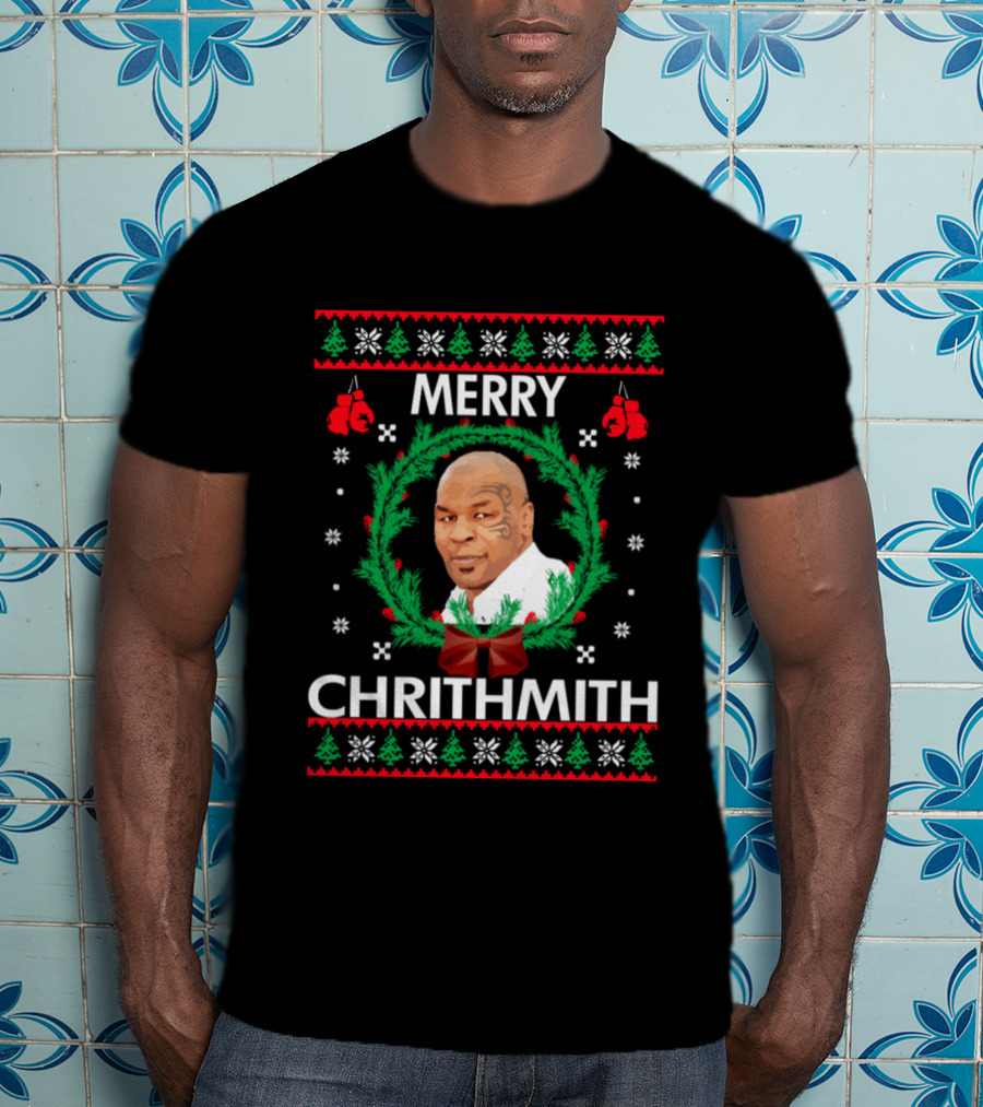 Mike Tyson Merry Chrithmith Christmas Toddler Infant T-Shirt