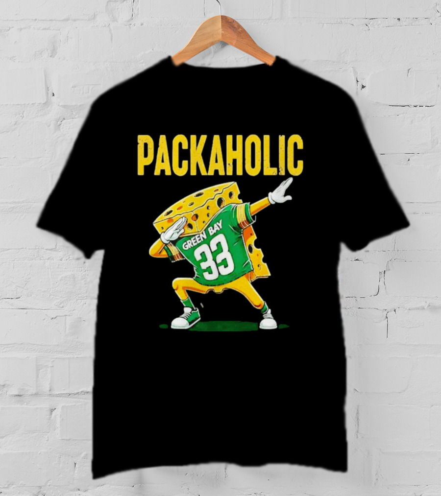 Packaholic Green Bay 33 Cheesehead Dab T-Shirt