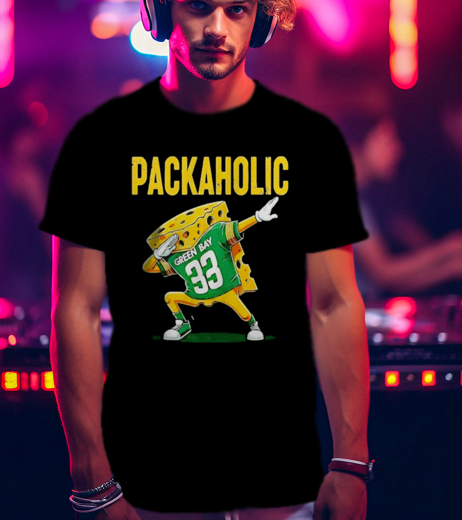 Packaholic Green Bay 33 Cheesehead Dab T-Shirt