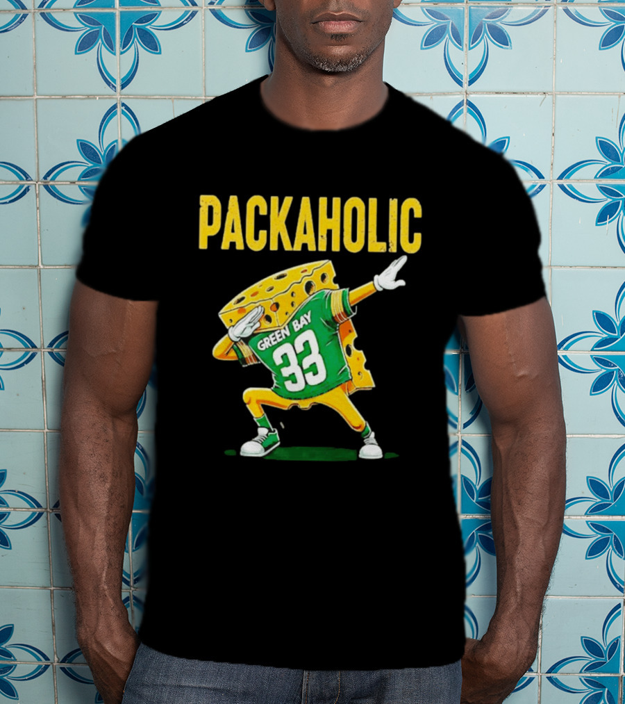 Packaholic Green Bay 33 Cheesehead Dab T-Shirt