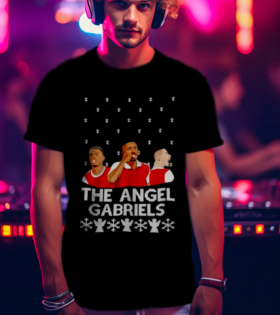 The Angel Gabriels Christmas Soccer Players Snowflakes T-Shirt