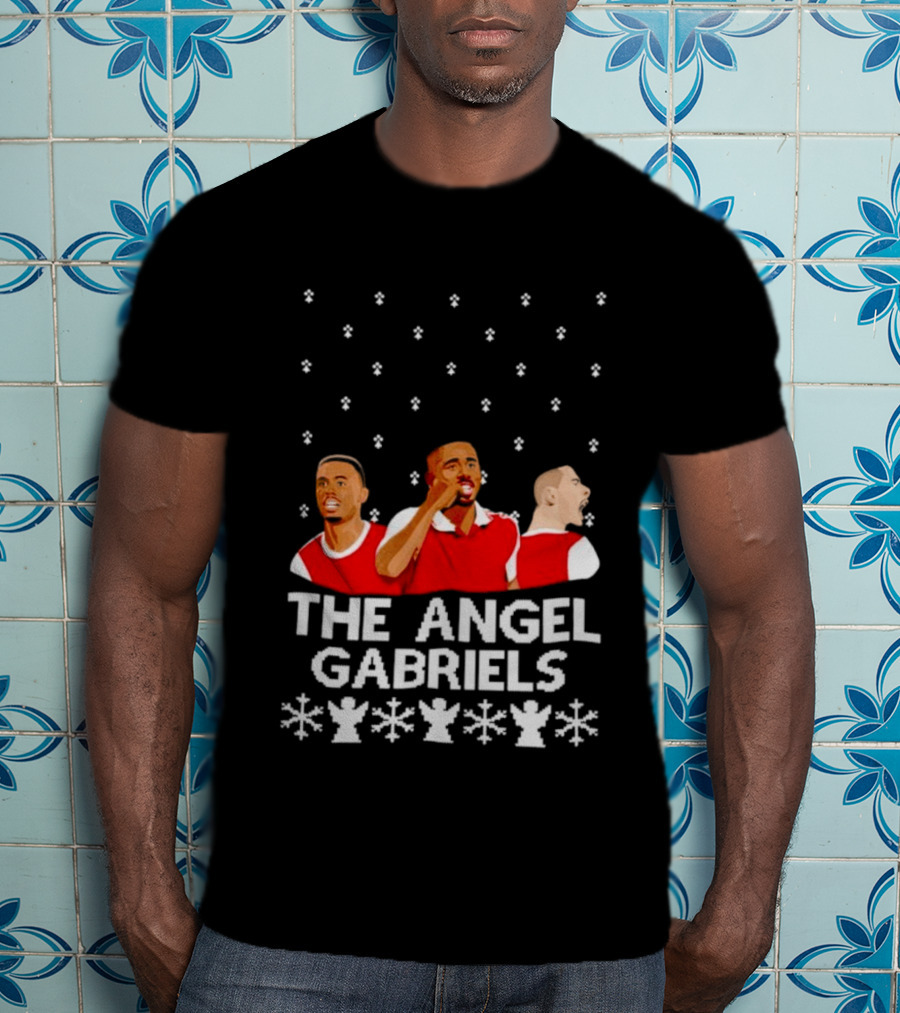 The Angel Gabriels Christmas Soccer Players Snowflakes T-Shirt