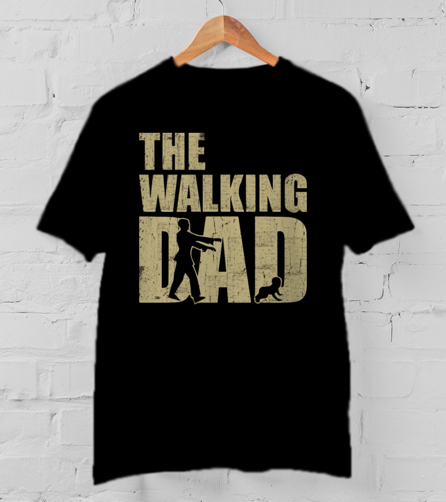 The Walking Dad Zombie Parody Dad And Baby T-Shirt